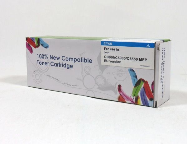 OKI43324423RM Oki C5800 5900 5550 Toner Cyan Compatible 43324423C