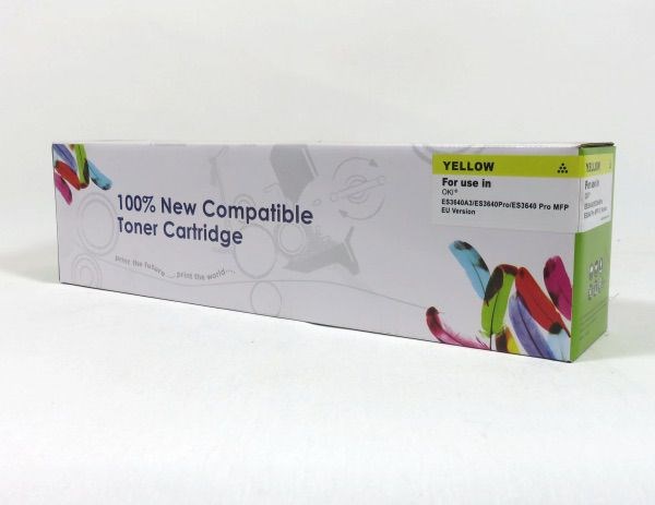OKI43837105DD Oki ES3640 Toner Yellow Compatible 43837105C