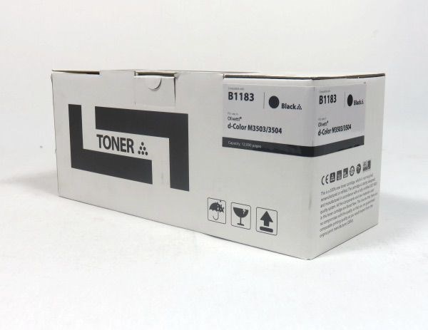 OLI3536B Olivetti D Colour M3503 3504 Toner Black B1183 Compatible 12K