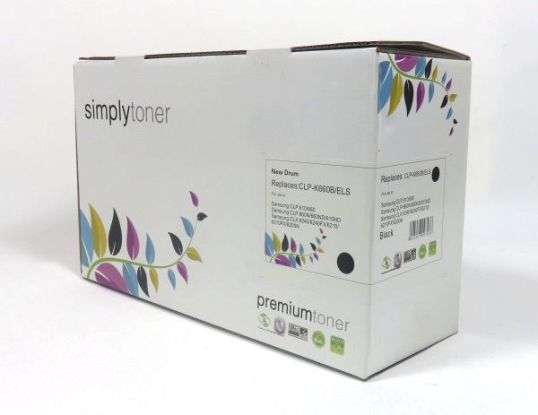 SAMCLPK660BPLA Samsung Plain Box CLP610 660 Black Remanufactured Toner