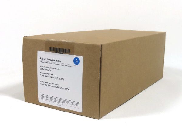 SAMCLTC505LRM Samsung C2620 2670 2680 Toner Cyan Remanufactured 3.5K CLTC505LRM