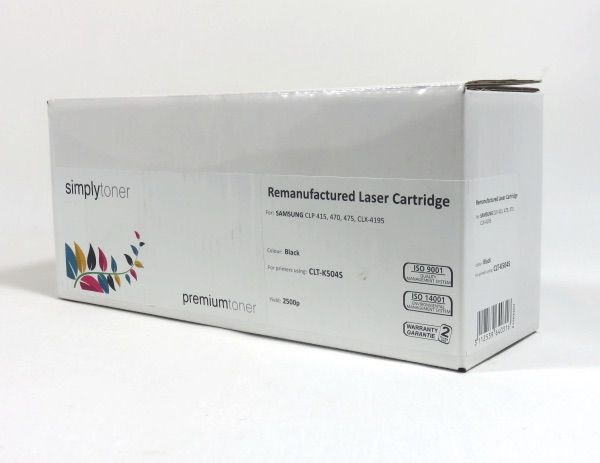 SAMCLTK504SRM Simply Samsung CLP415N Toner Black Remanufactured CLTK504SRM