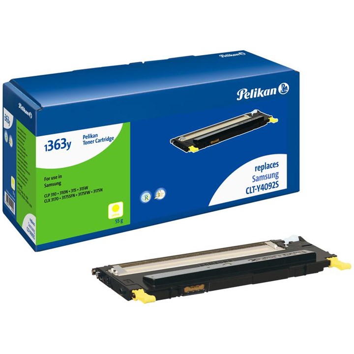 SAMCLTY4092SPEL Pelikan Laser Toner For Samsung CLT-Y4092S Yellow